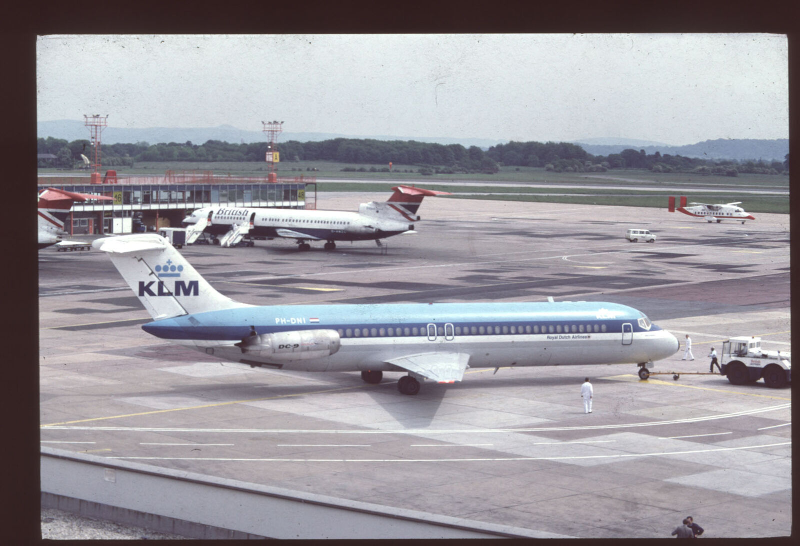 Orig 35mm airline slide KLM Royal Dutch Airlines DC-9-30 PH-DNI [2052]