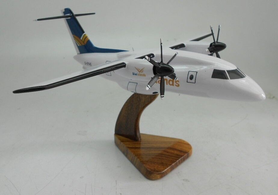 Do-328 Dornier Blue Island Do328 Aircraft Wood Model Replica 