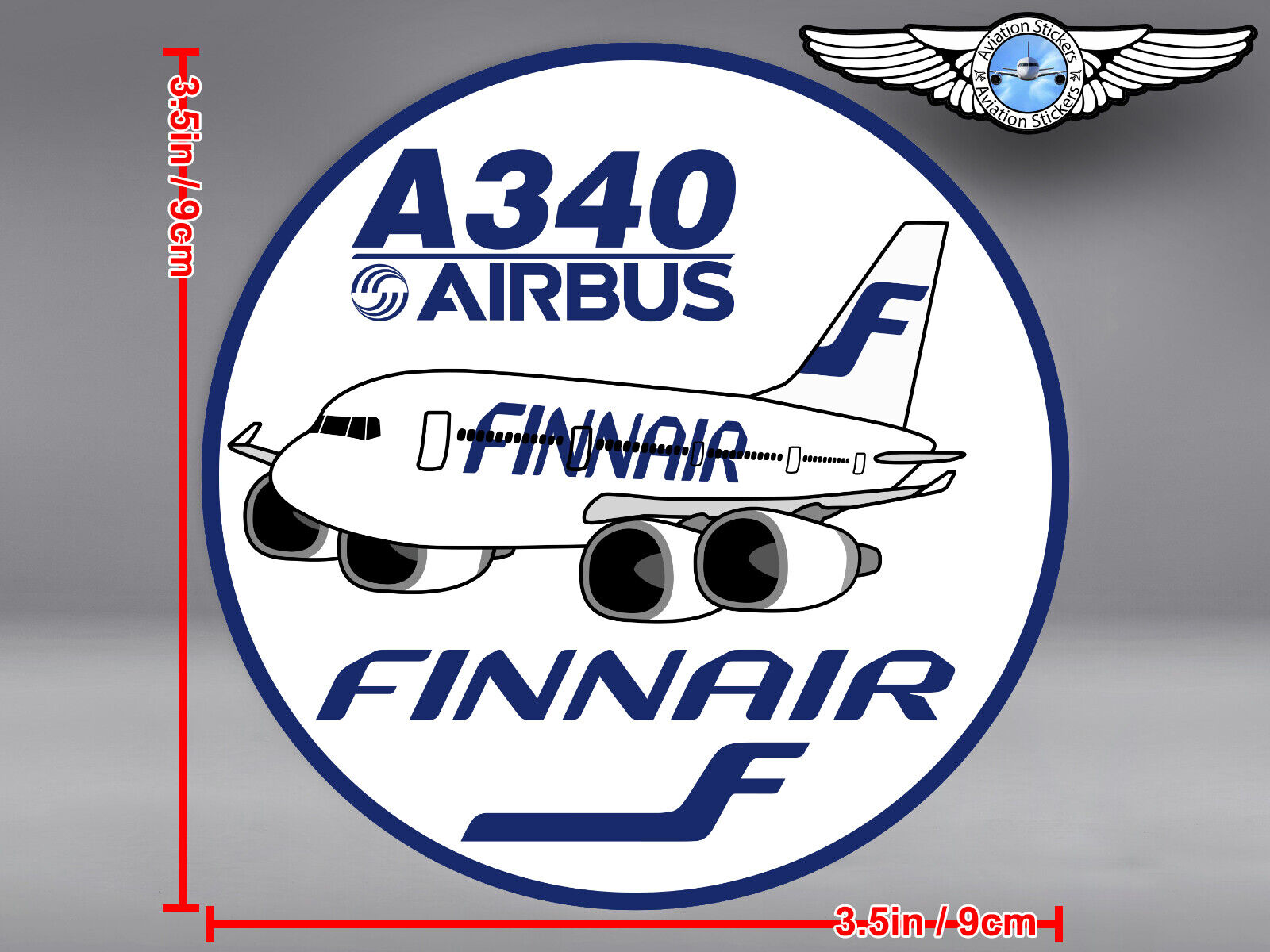 2x FINNAIR PUDGY AIRBUS A340 A 340 DECALS / STICKERS