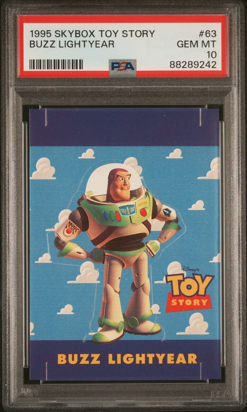Buzz LightYear #63 1995 Skybox Disney Toy Story RC POP -UP PSA 10 GEM MT POP 1 