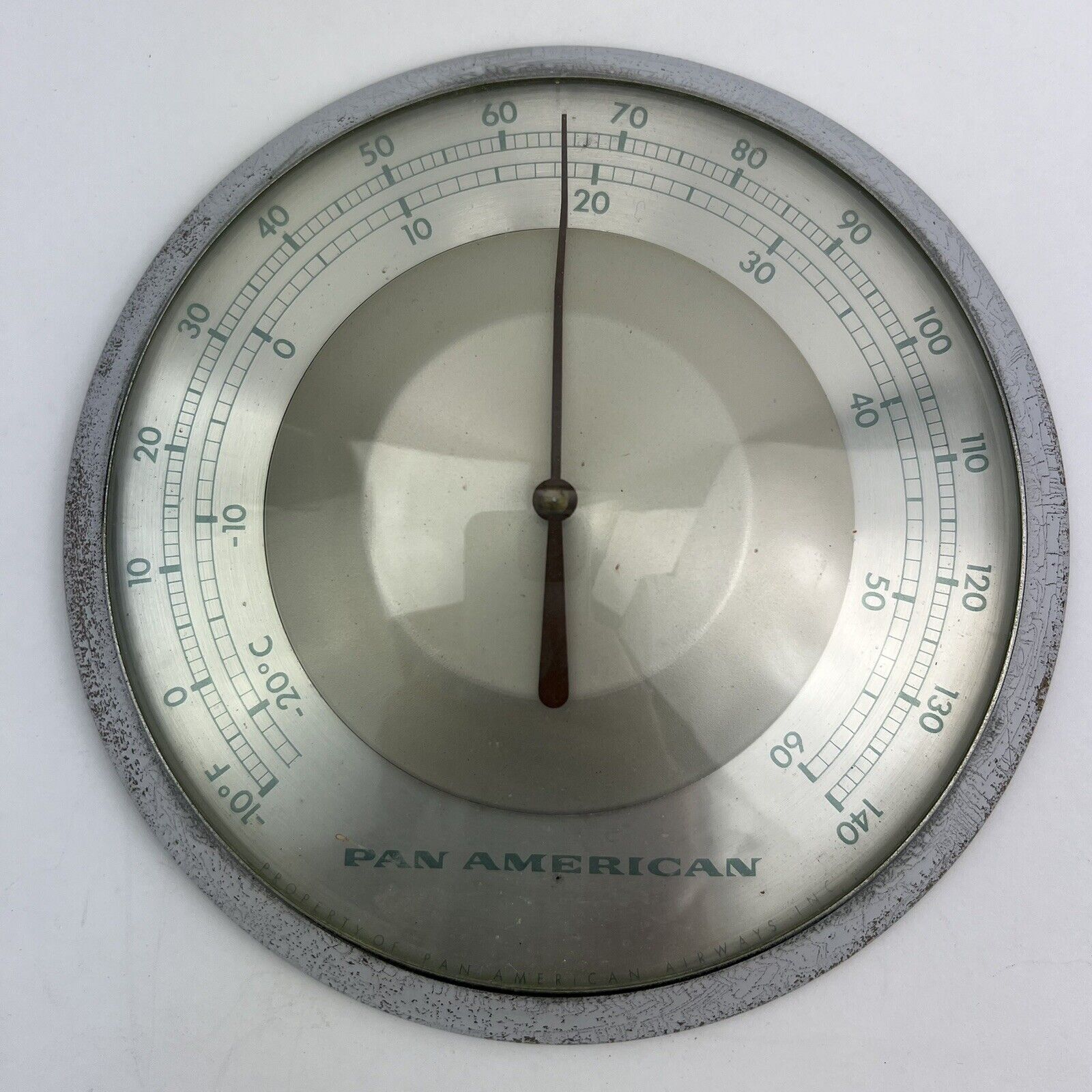 Vintage Pan American Airlines Advertising Thermometer Planes International Jet