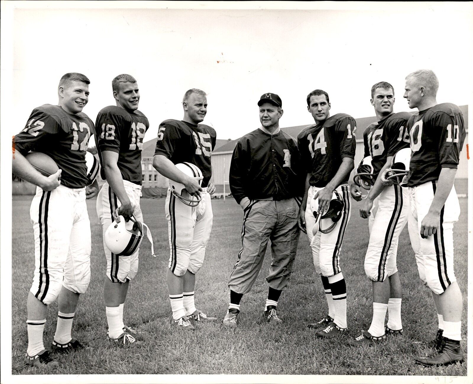 LD252 1962 Original Photo GOLDEN GOPHERS FOOTBALL TEAM Murray Warmath Bob Sadek