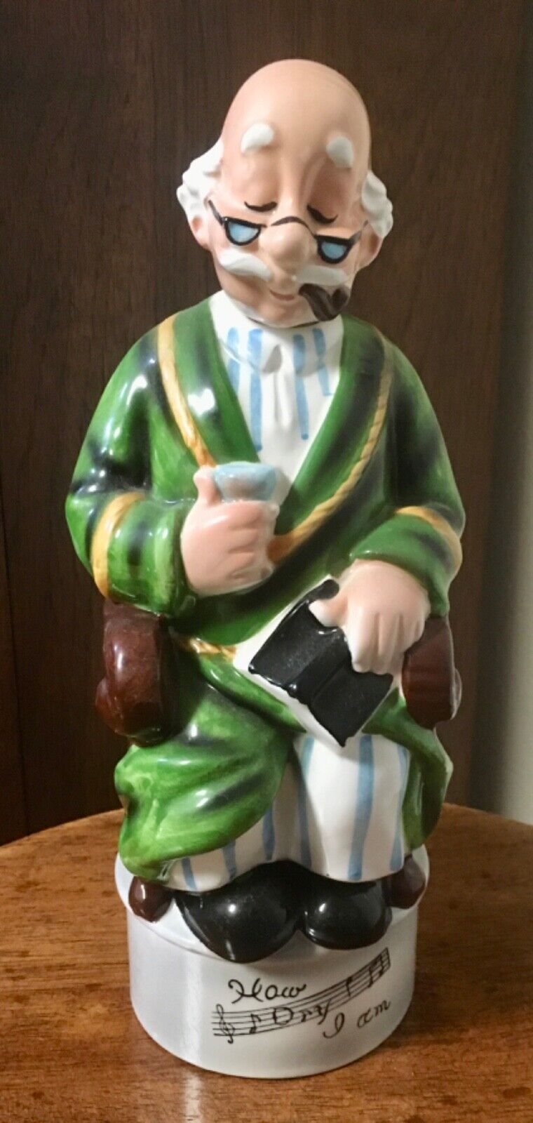 Music Box Decanter—Novelty Item for Bars, Man Caves, etc Never filled. MINT 1940