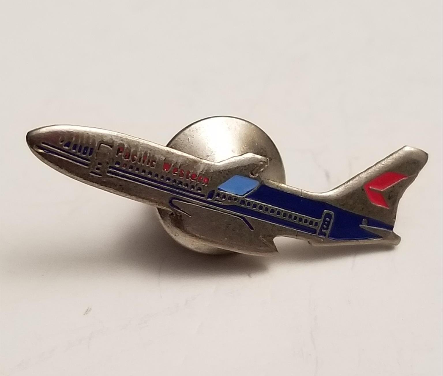 PWA Pacific Western Airlines Airplane Lapel Pin 1346