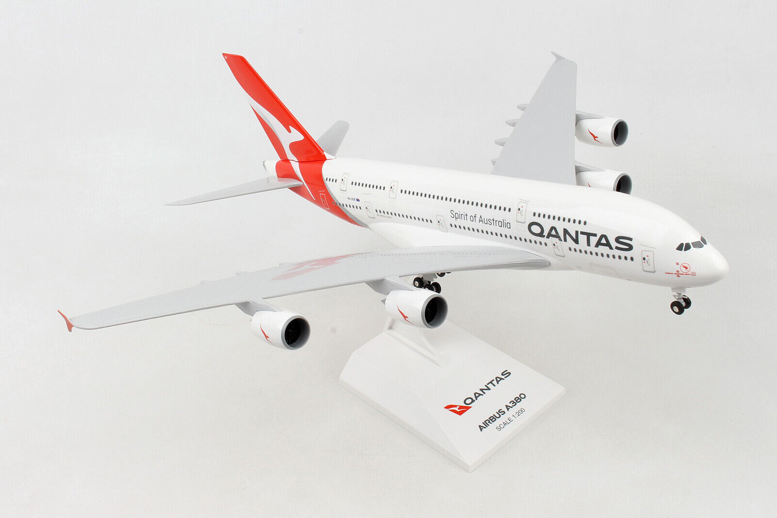 SkyMarks Qantas Airbus A380 SKR1000 1/200 Reg#VH-OQF W/GEAR, New Livery, New