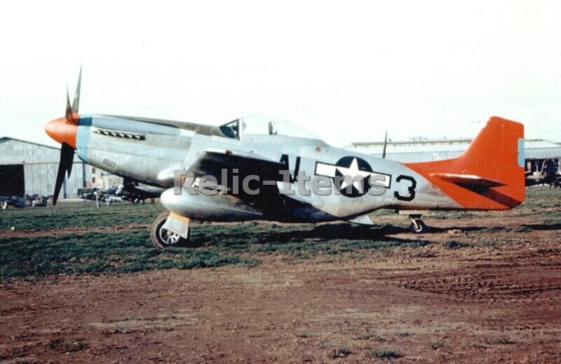 WW2 Picture Photo USAAF P51 Mustang Red Tails Squadron 3456