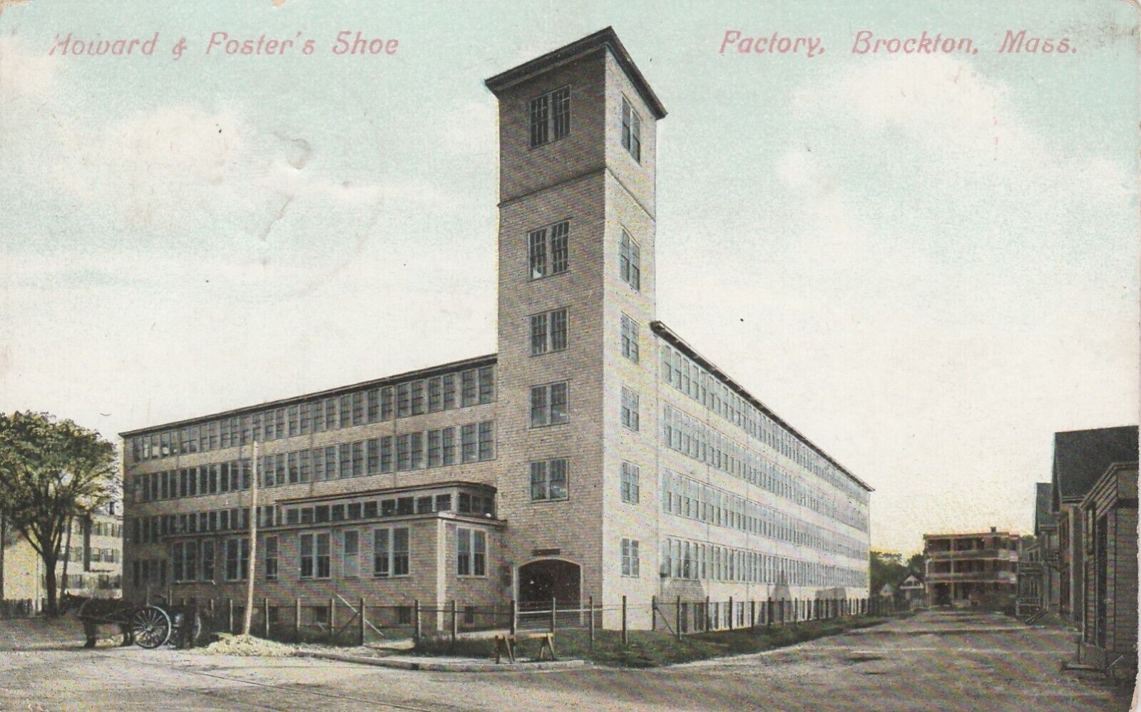 Brockton Mass. MASSACHUSETTS, Howard and Fosters Shoe Factory DB Postcard