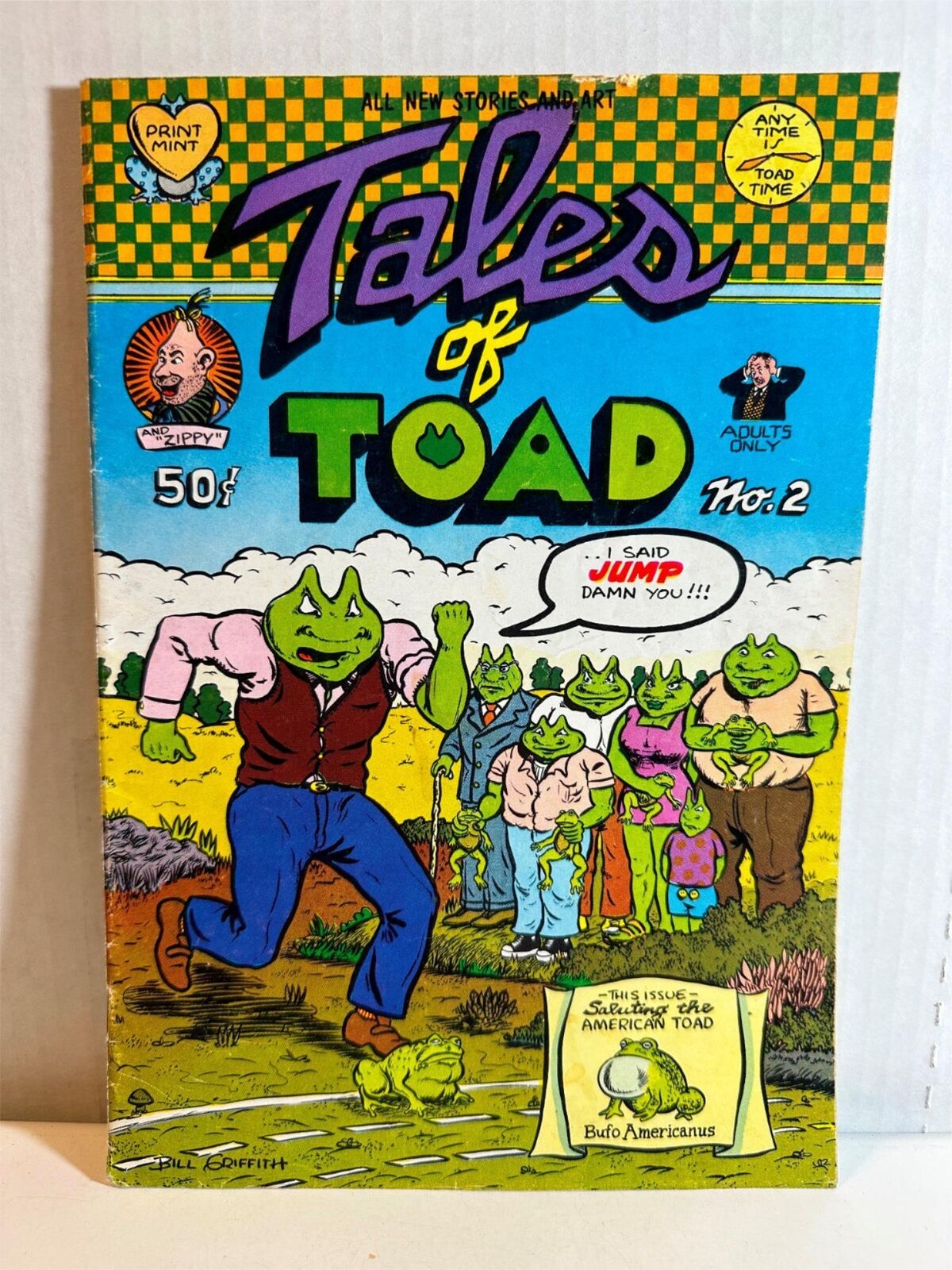 Tales of Toad No.2 1st Zippy The Pinhead Bill Griffith Comic Book