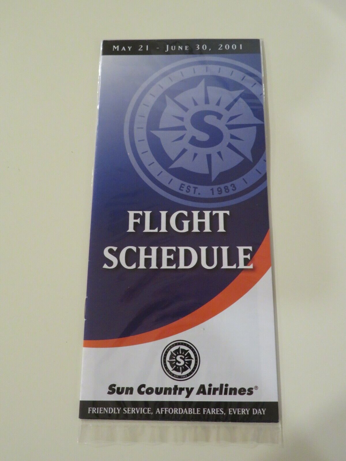 Sun Country Airlines Timetable  May 21, 2001 =