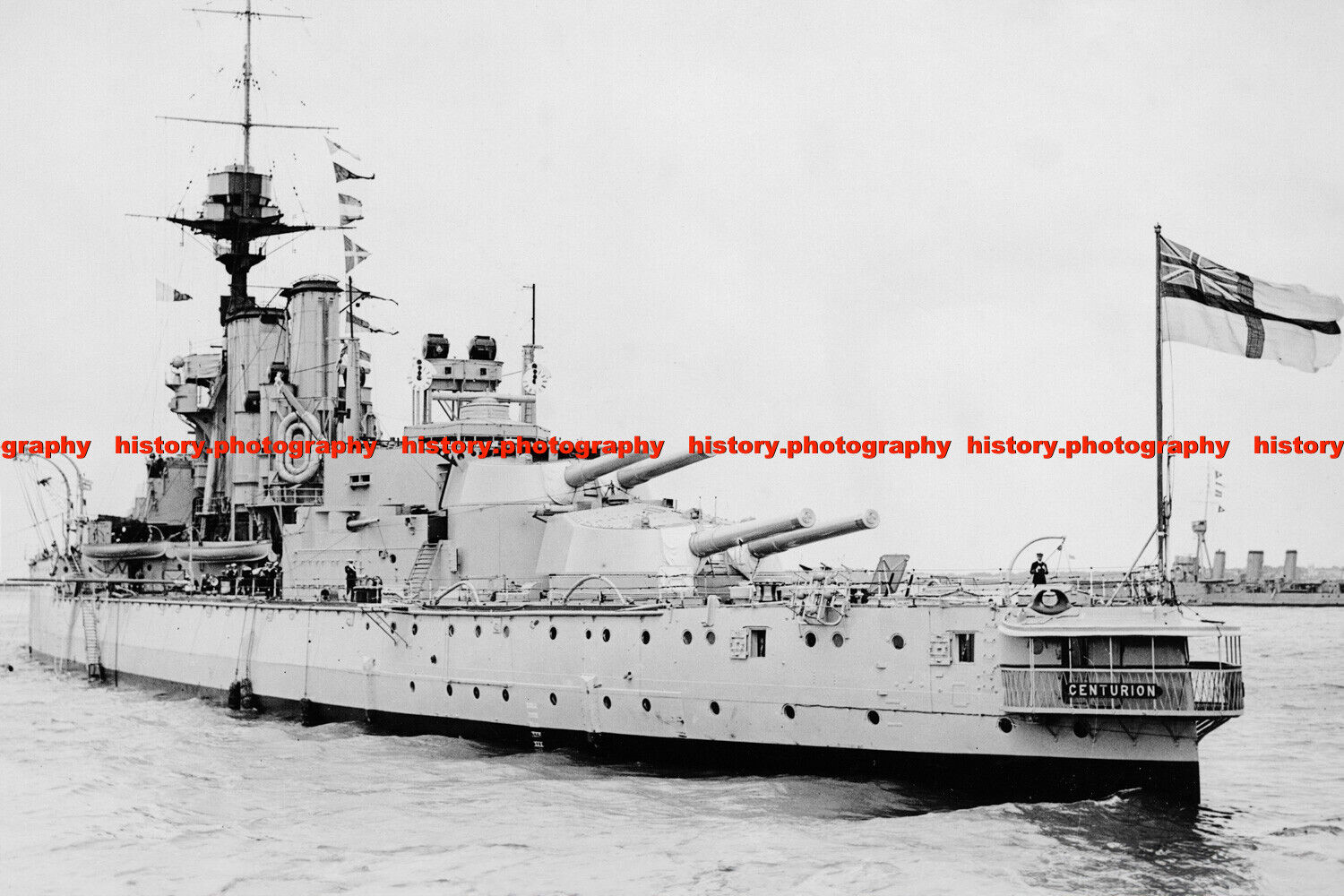 F010163 HMS Centurion. British battleship
