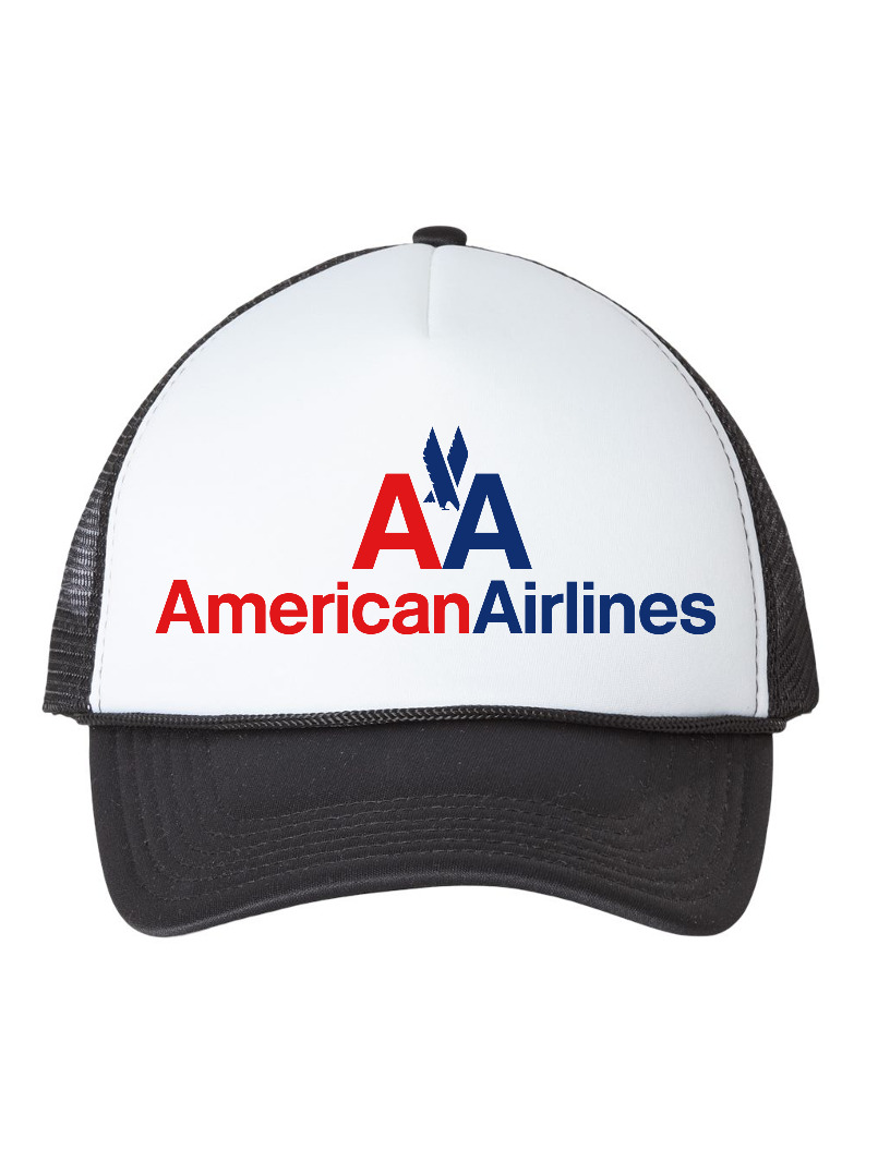 American Airlines Logo US American Travel Souvenir Retro Vintage Trucker Hat Cap
