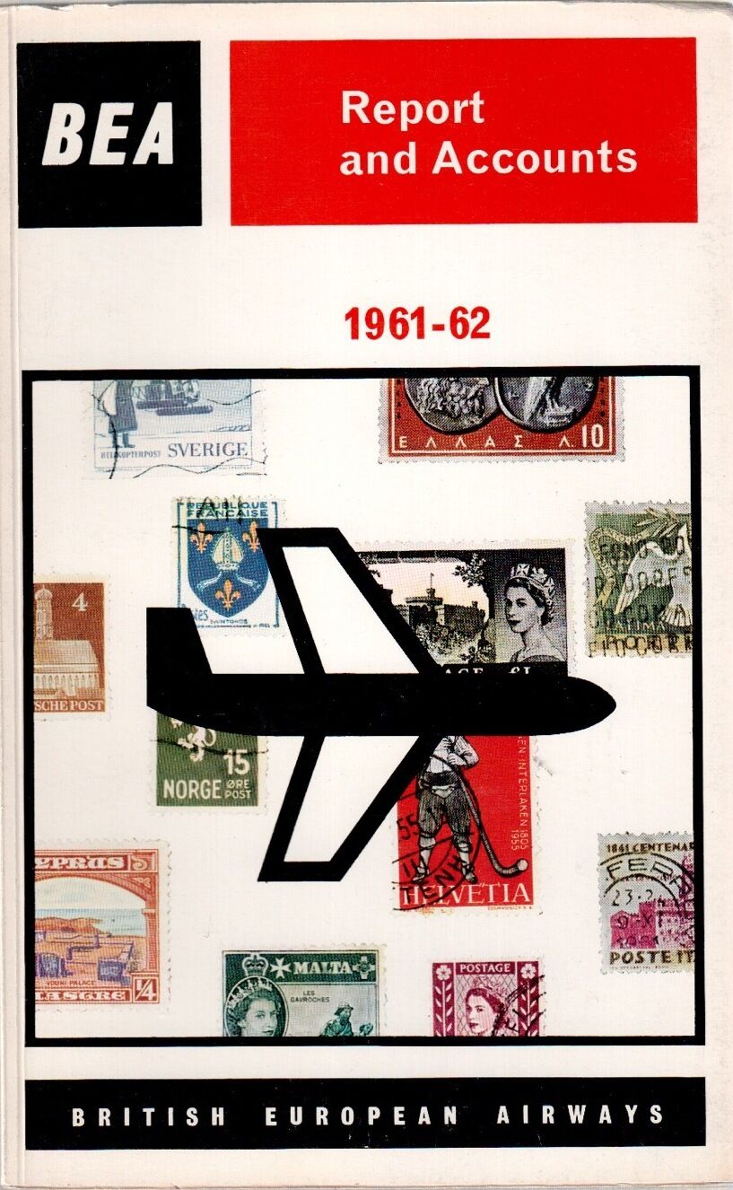 BEA 1961-62 ANNUAL REPORT TRIDENT BRITISH EUROPEAN AIRWAYS B.E.A.