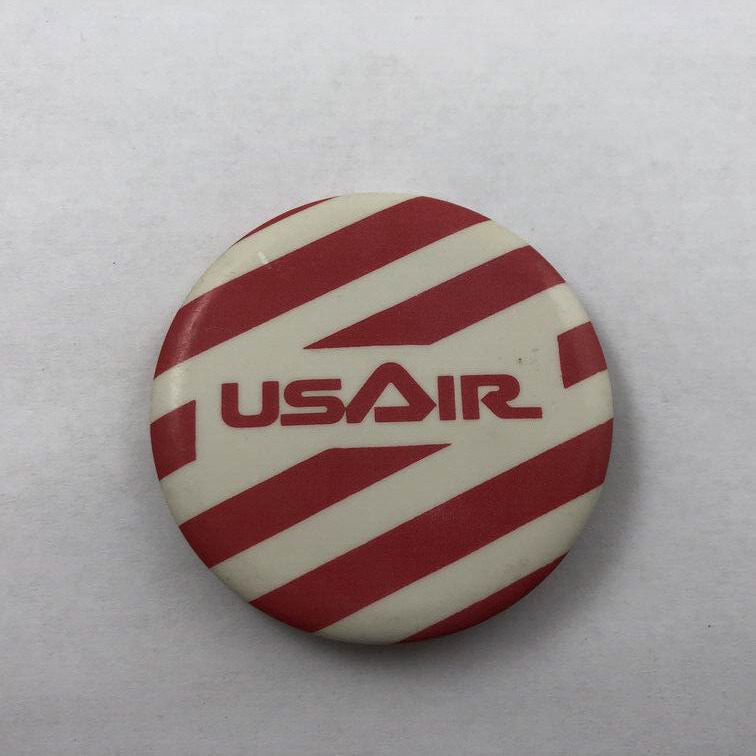 Vintage US AIR / Airlines Flight Attendant Promo Button Pinback