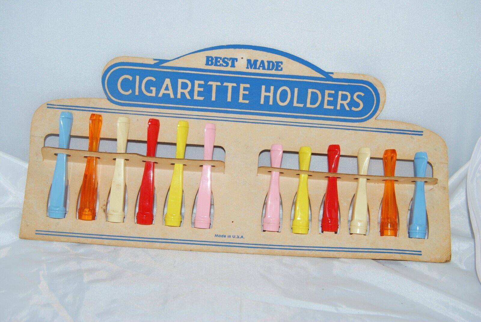 1950-60\'s cardboard Cigarette Holder Tack up store display