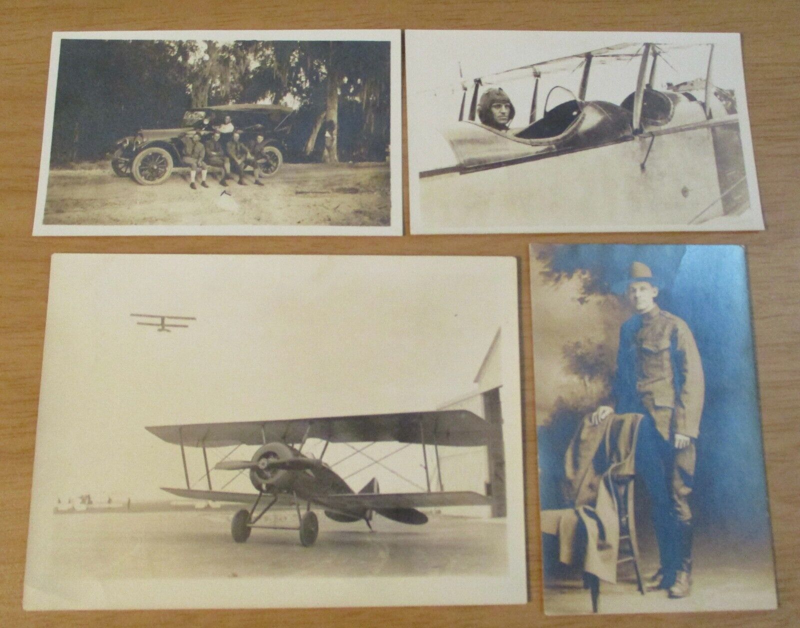 1918 WWI PHOTO Lot~Priv E. L. ERICKSON~'284th AERO SQUADRON'~France/Florida~(G)