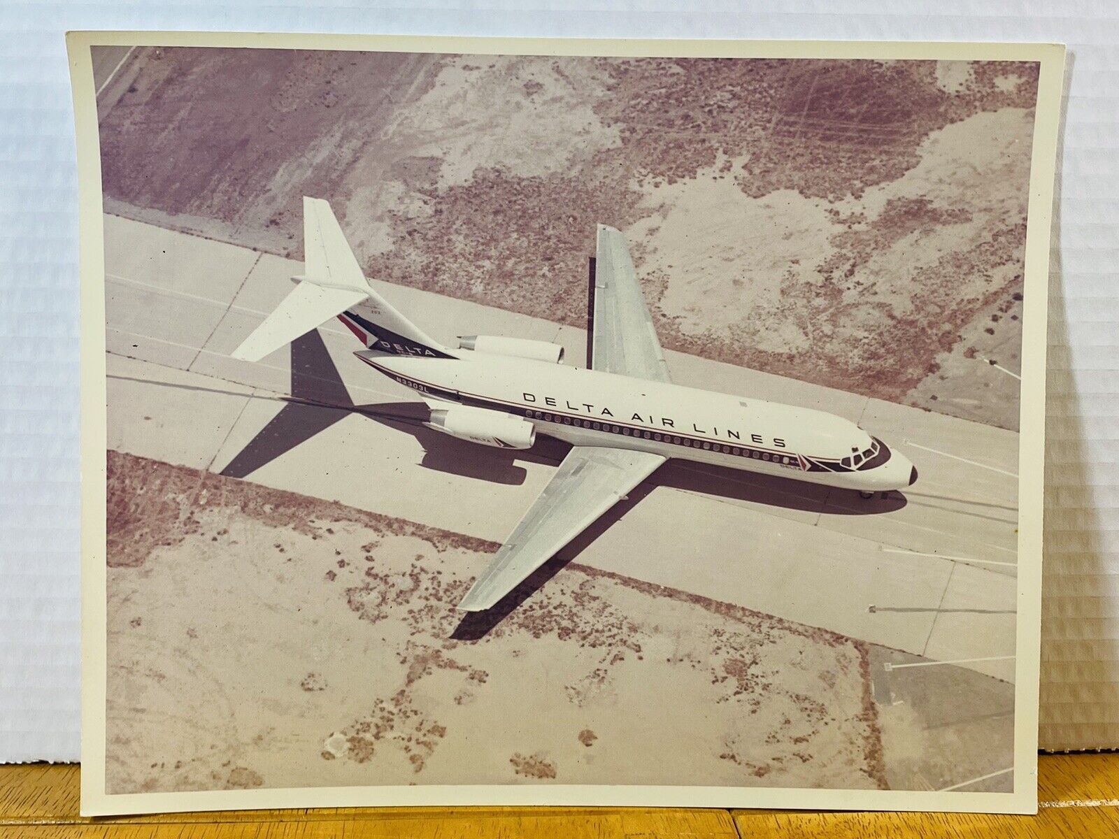 DOUGLAS DC-9 DELTA AIR LINES STAMP DEPT. A.346 COLOR PHOTO LAB COLOR PRINT DAC