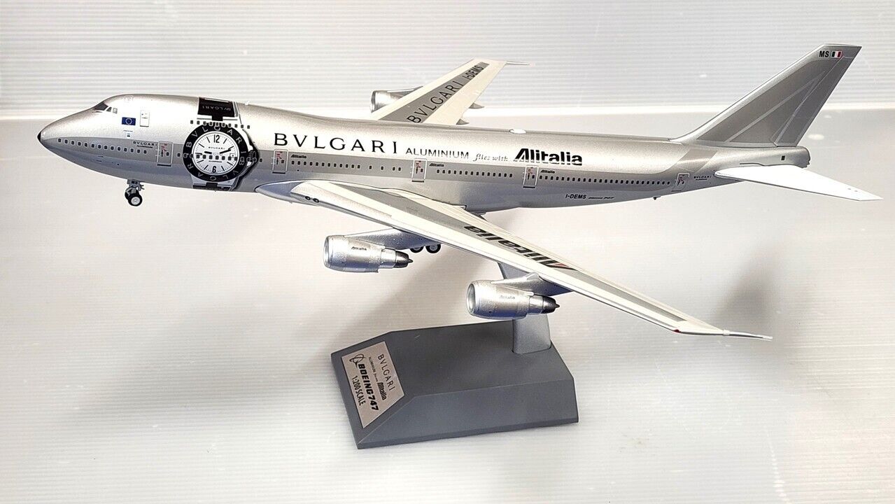 Blue Box 1:200 Boeing 747- 243B Alitalia I-DEM Ref: B-Bulgari-MS