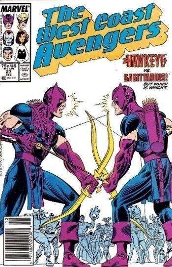 West Coast Avengers (1985) #27 Newsstand FN/VF. Stock Image