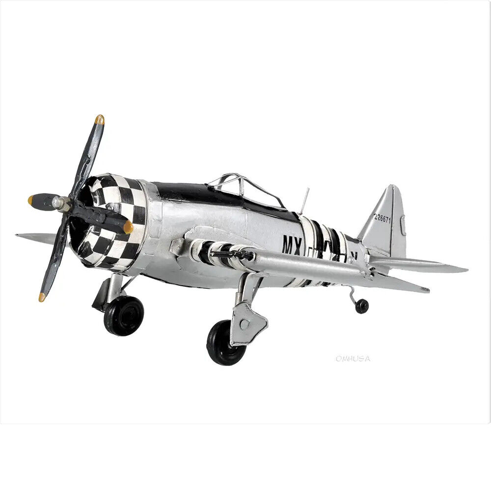 1943 Republic P-47 Bomber-Fighter | Handcrafted Military Model W/ Wing Guns
