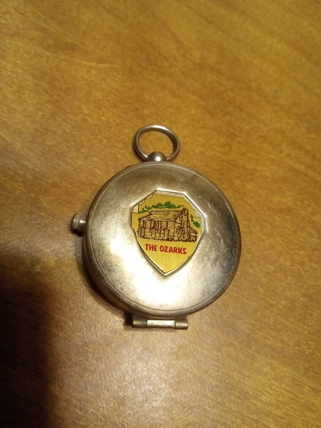 Vintage The Ozarks Compass Metal Small Size Unique Older Style Very Rare USA Htf