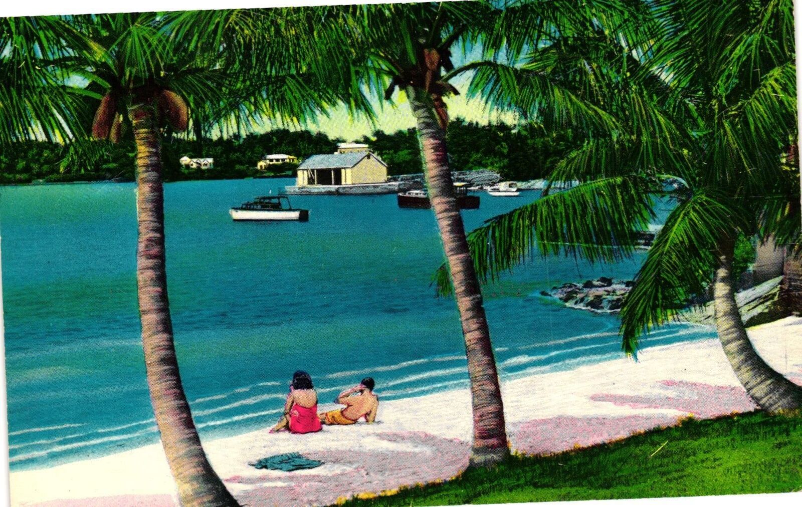 Vintage Postcard- Mangrove Bay, Somerset, Bermuda.