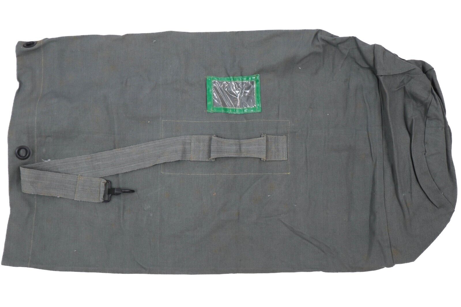 Authentic NATO German Bundeswehr OD / Moleskin Grey Canvas Duffle Bag Pack
