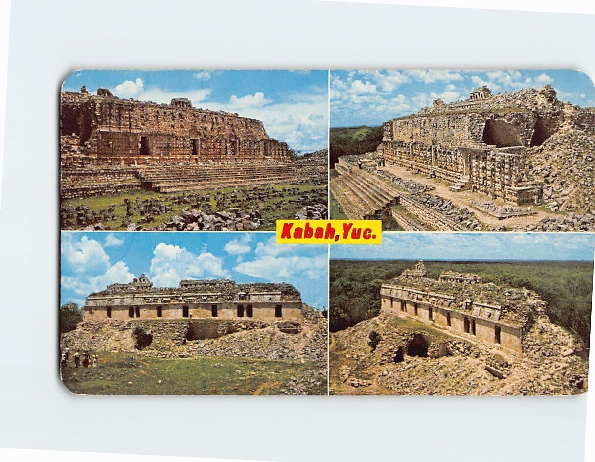 Postcard Aspects of the Archeological Zone Kabah Yucatan Mexico