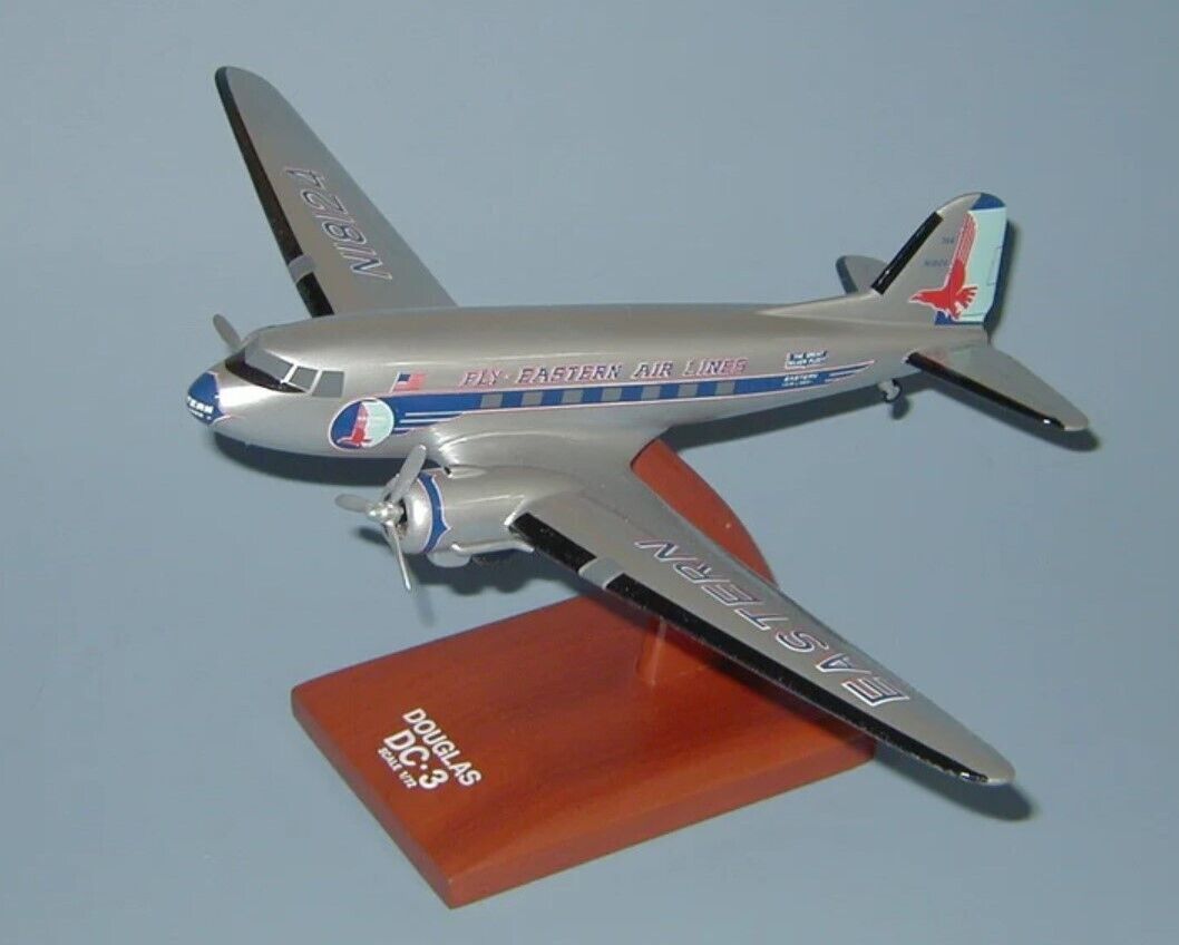 Fly Eastern Airlines Douglas DC-3 Desk Top Display Model 1/72 SC Plane Airplane