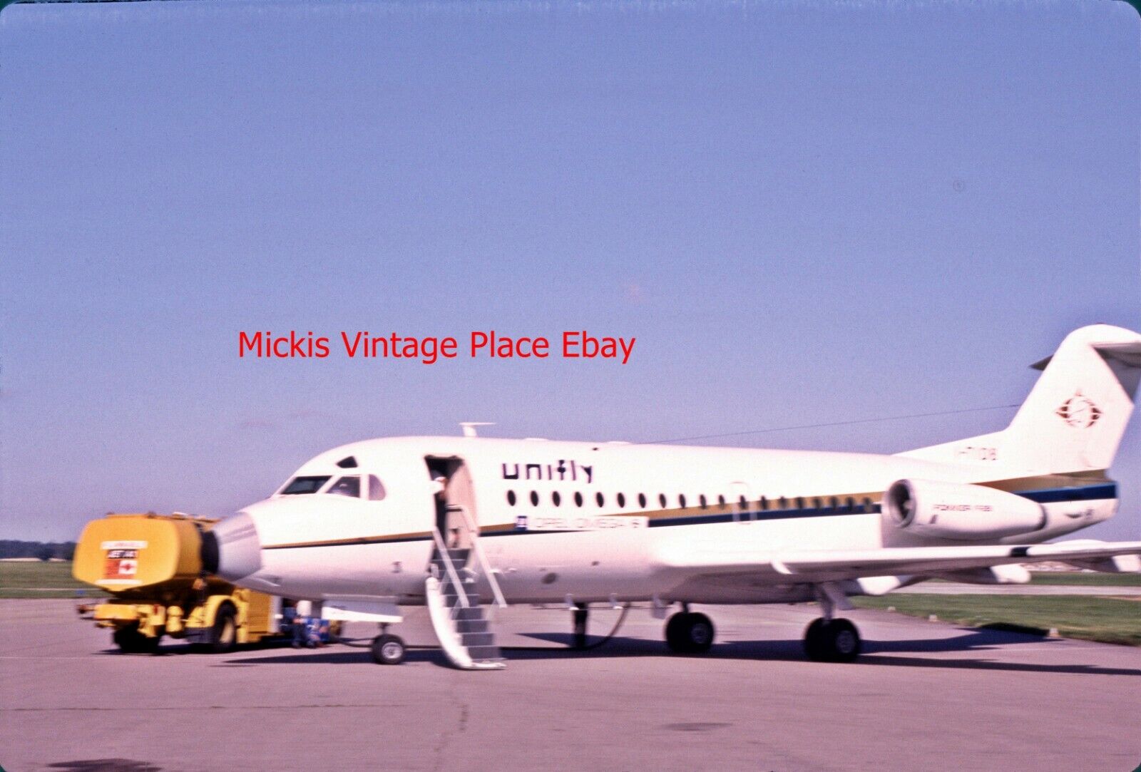 Original Slide Fokker F28 Fellowship 1000 Unifly I-TIBD  Airplane aa68