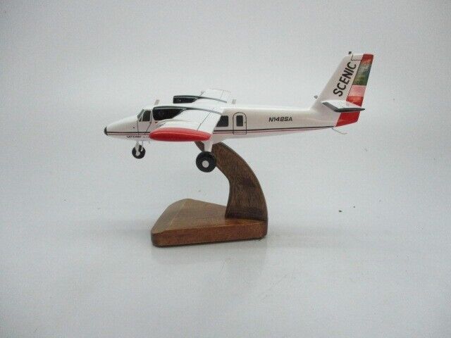 DHC-6 Twin Otter Scenic Air Airplane Desktop Kiln Dried Wood Model Regular New