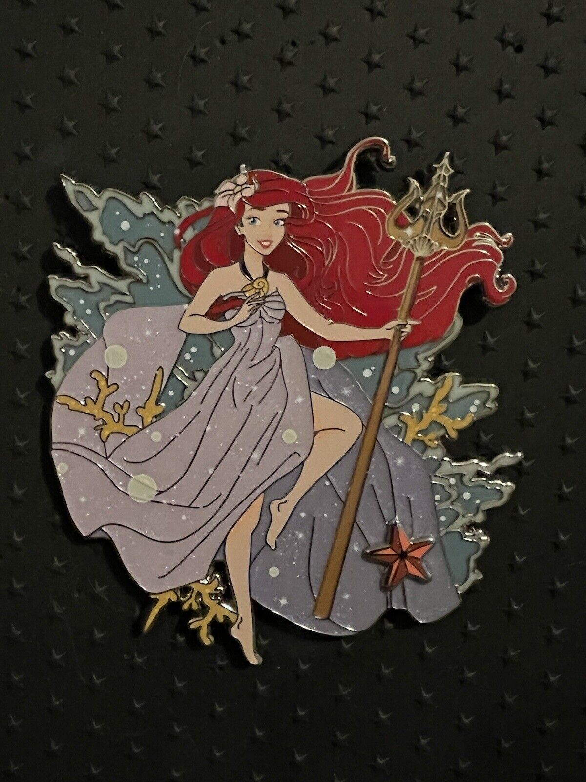 Disney Fantasy Pin Ariel The Little Mermaid LE 65 Trident Channizard Bonus Mini