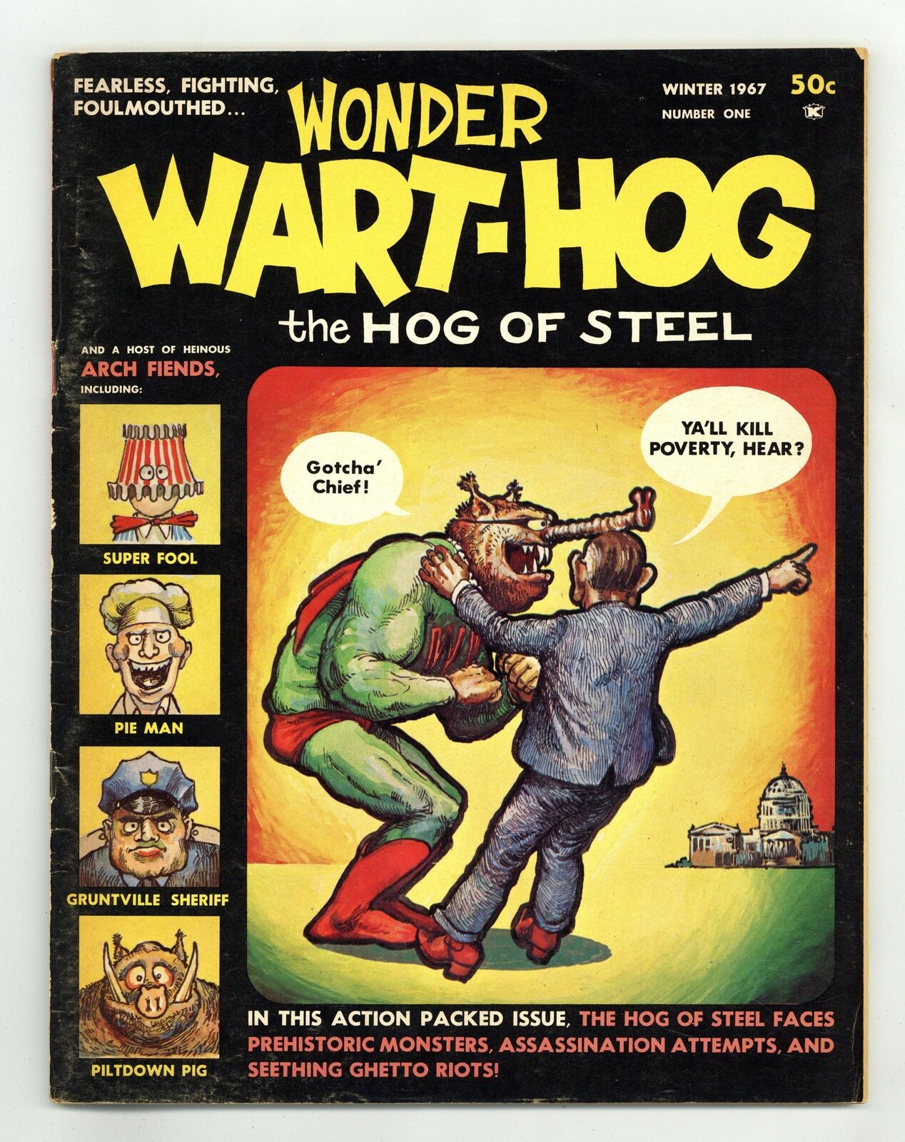 Wonder Wart-Hog Magazine #1 VG+ 4.5 1967