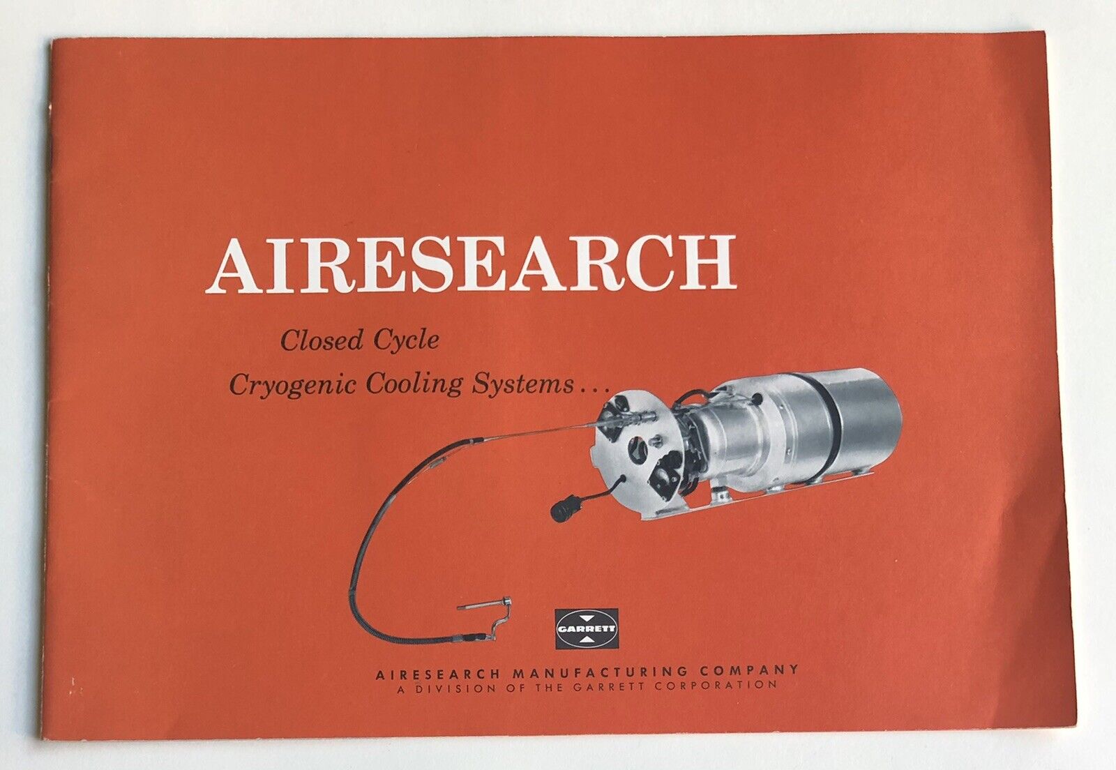 Vintage AIRESEARCH GARRETT Cryogenic Cooling Systems Los Angeles LITHO 1968 USA