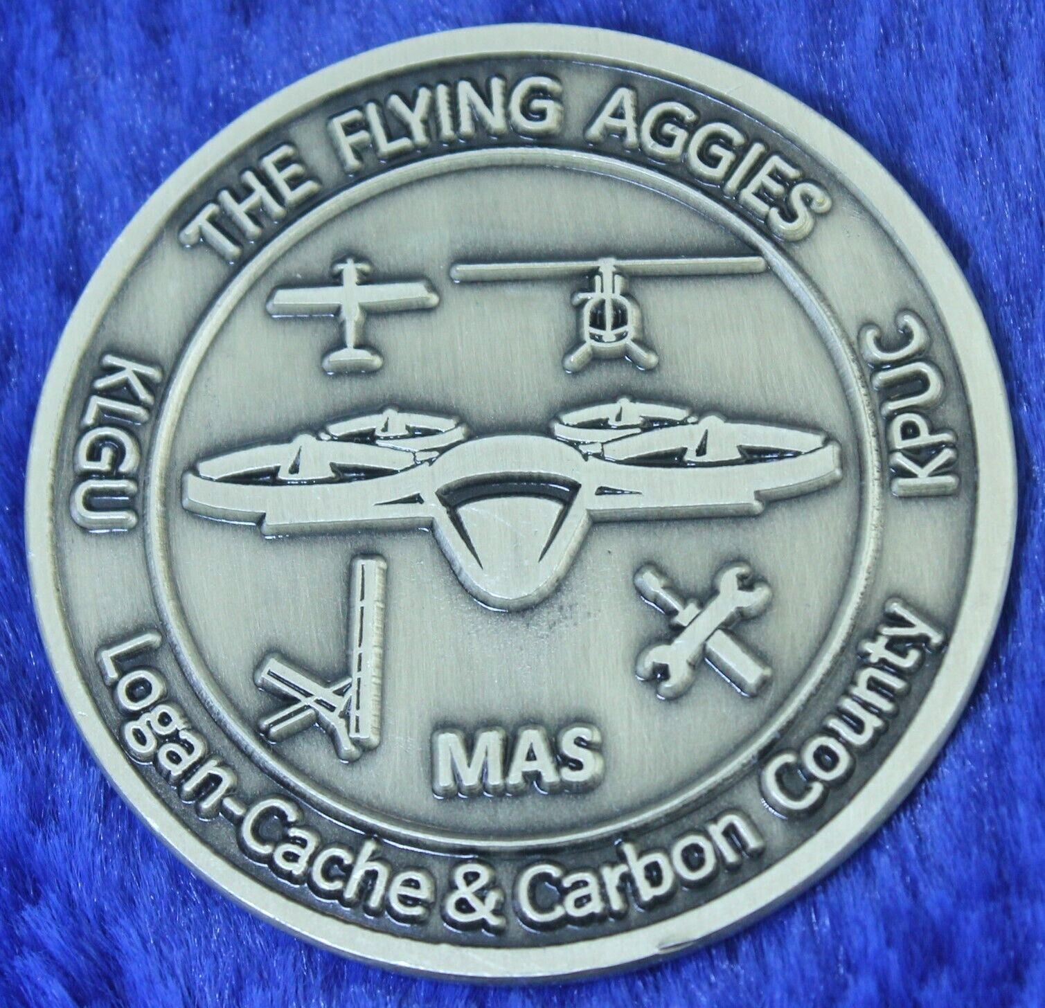 Utah State University Aviation Technology Logan-Cache&Carbon Challenge Coin OC-5