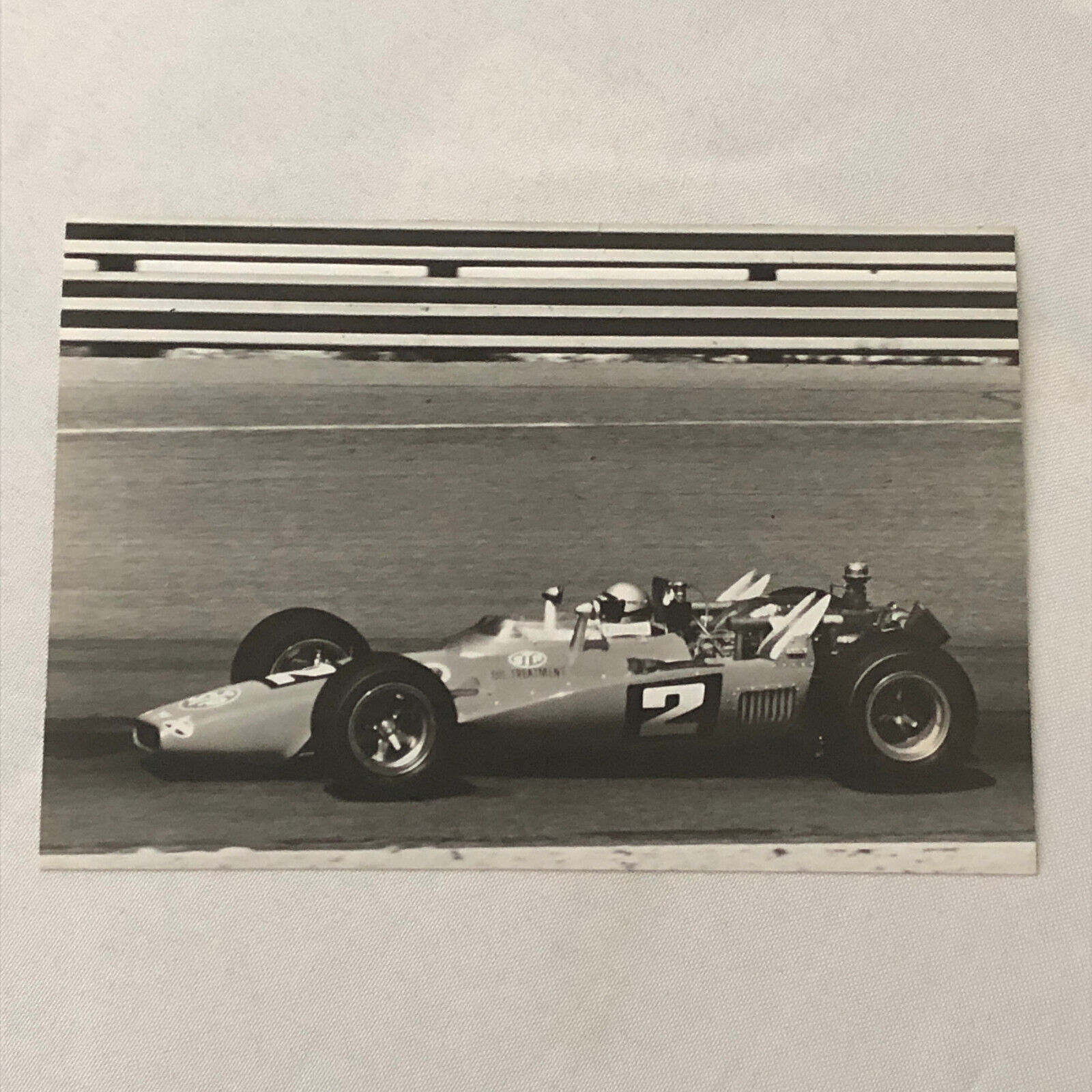 Mario Andretti Indianapolis Indy Racing Photo Photograph 1969 Hawk Car Brawner
