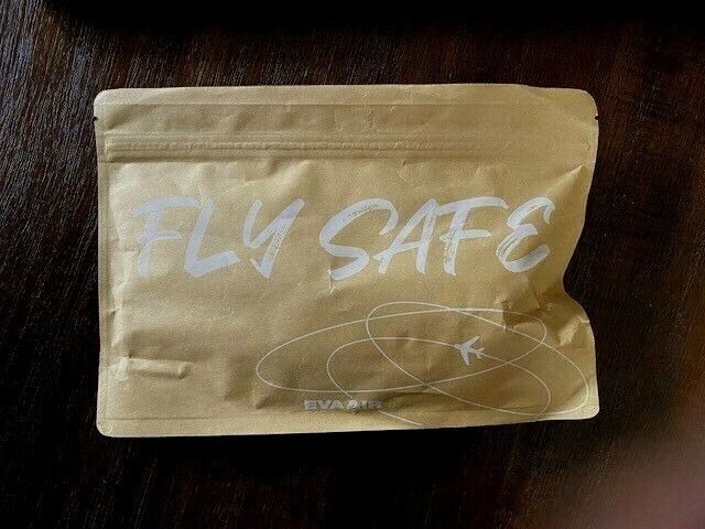 Eva Air Royal Laurel Class Fly Safe Sanitizing Supply package