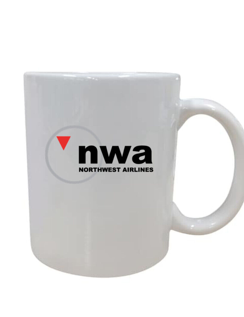 Northwest Airlines Logo Souvenir US Air Travel Pilot Coffee Mug Tea Cup 