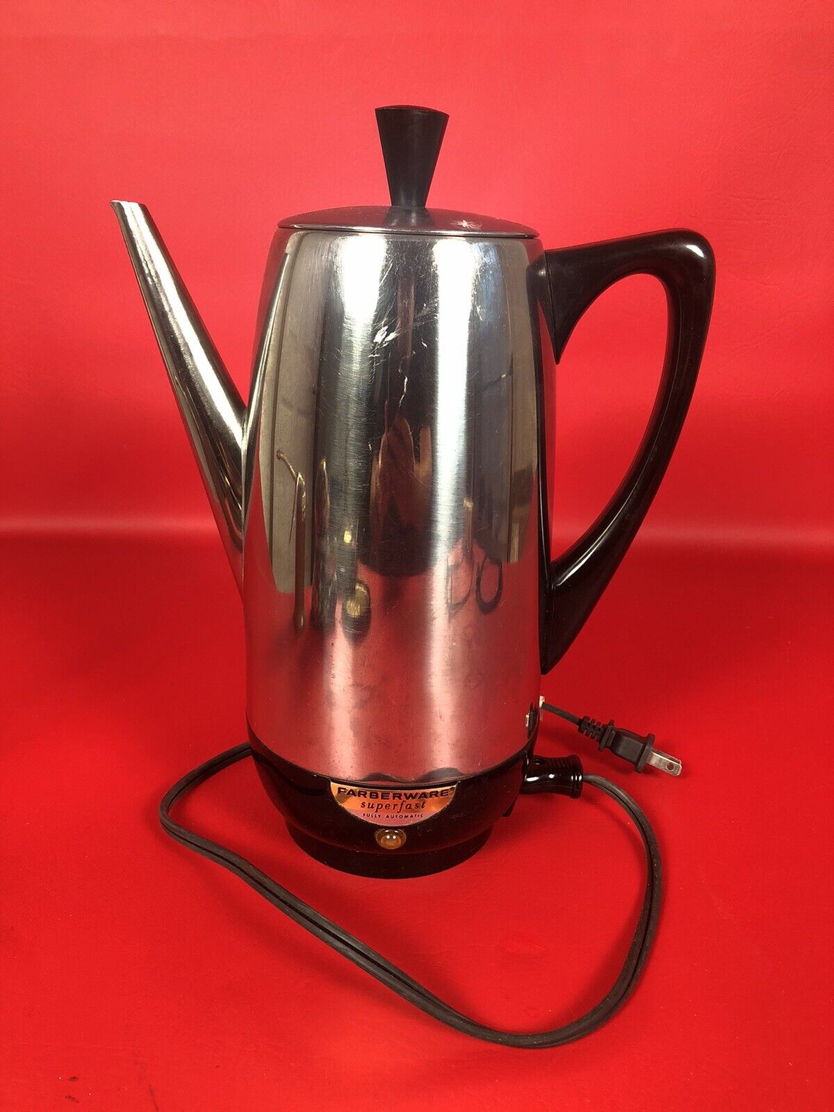 Farberware Superfast Fully Automatic 12 Cup Percolator Coffee Pot Model 142 B
