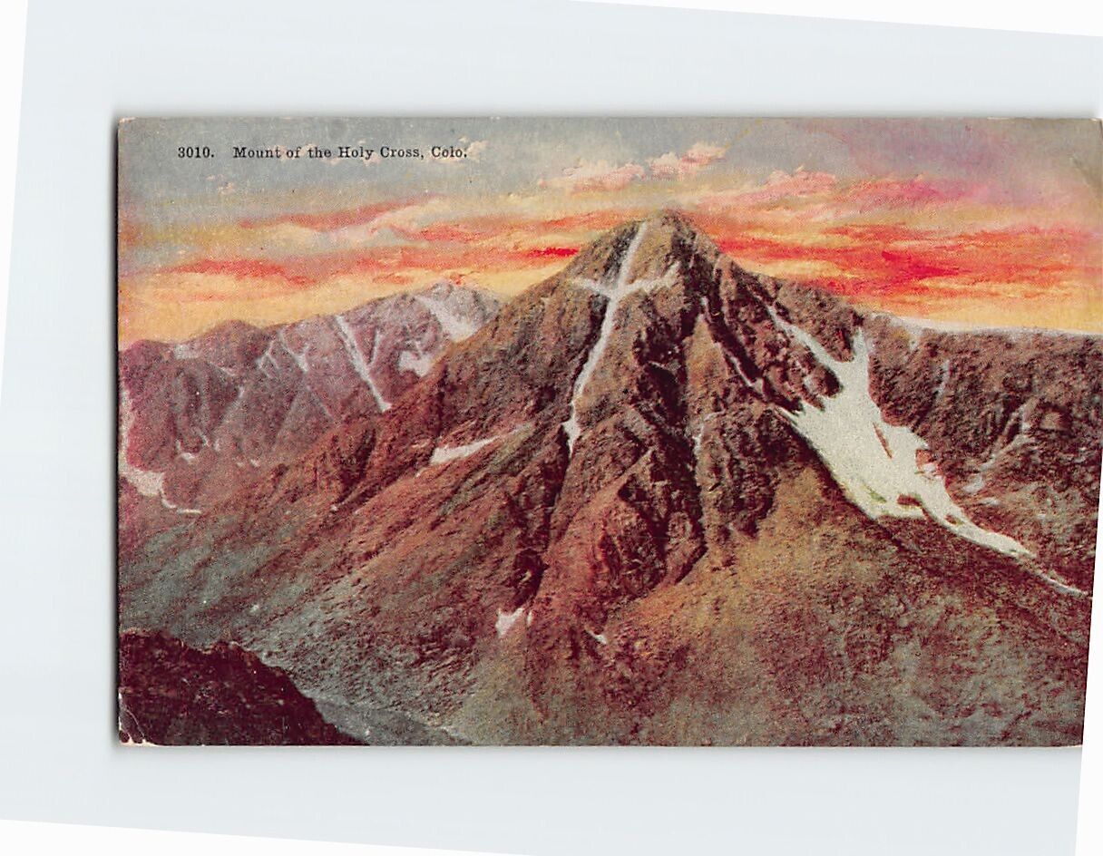 Postcard Mount of Holy Cross Colorado USA