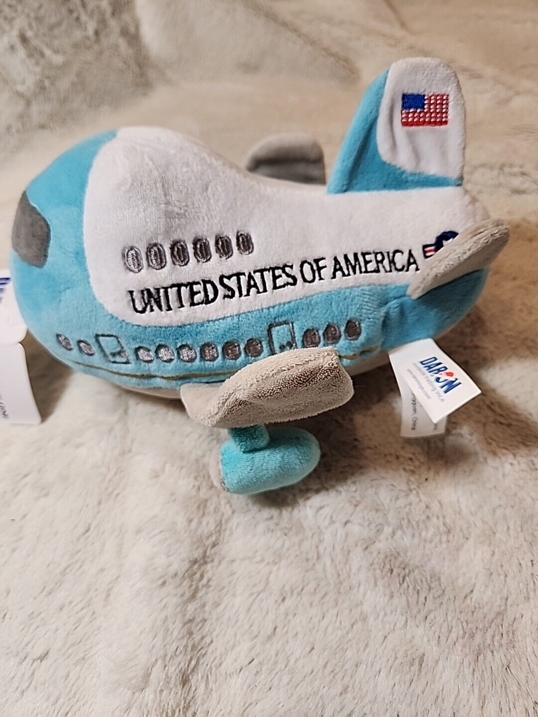 NEW Tag Air Force One Plush Stuffed Airplane United Airlines Daron United States