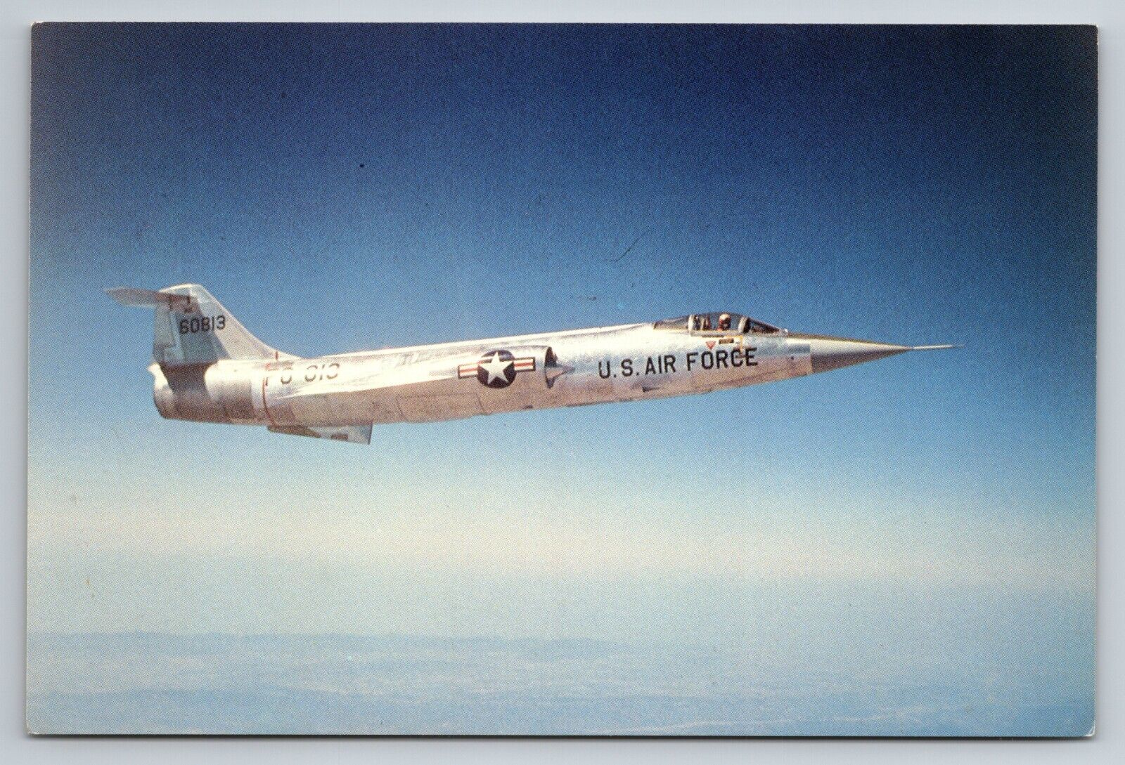 Lockheed F-104A Starfighter Airline Aircraft Postcard