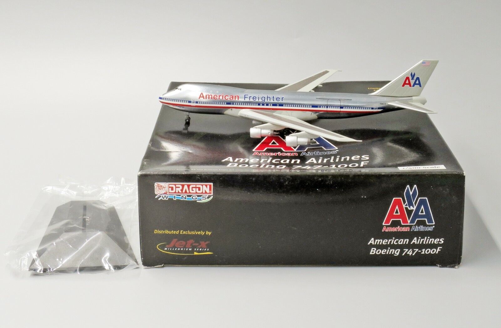 AmericanB747-123(SF) Reg:N9673 Dragon Wings / JET-X 1:400 Rare JX001  LAST ONE