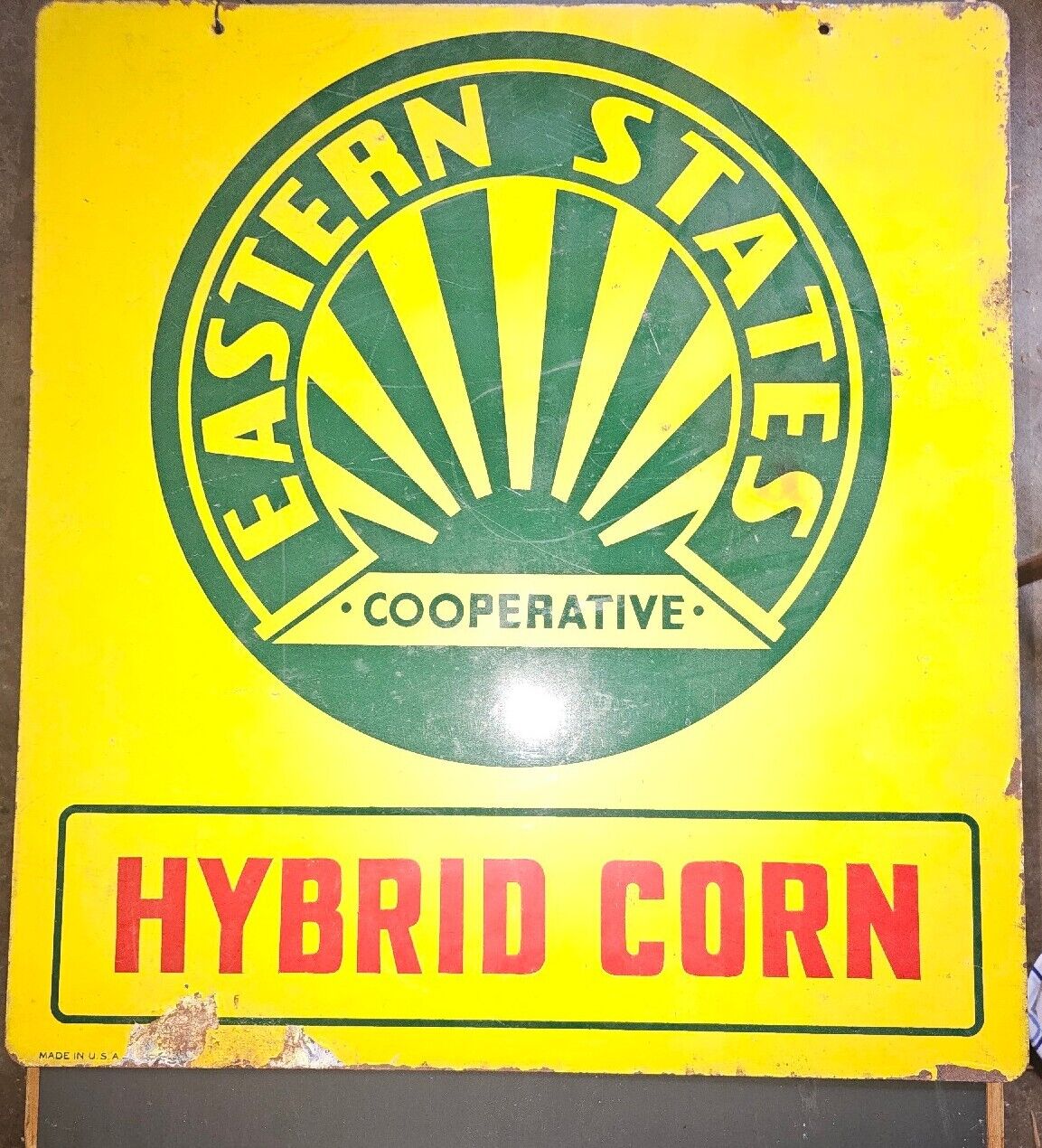Vintage Eastern States Cooperative Hybrid Corn Sign