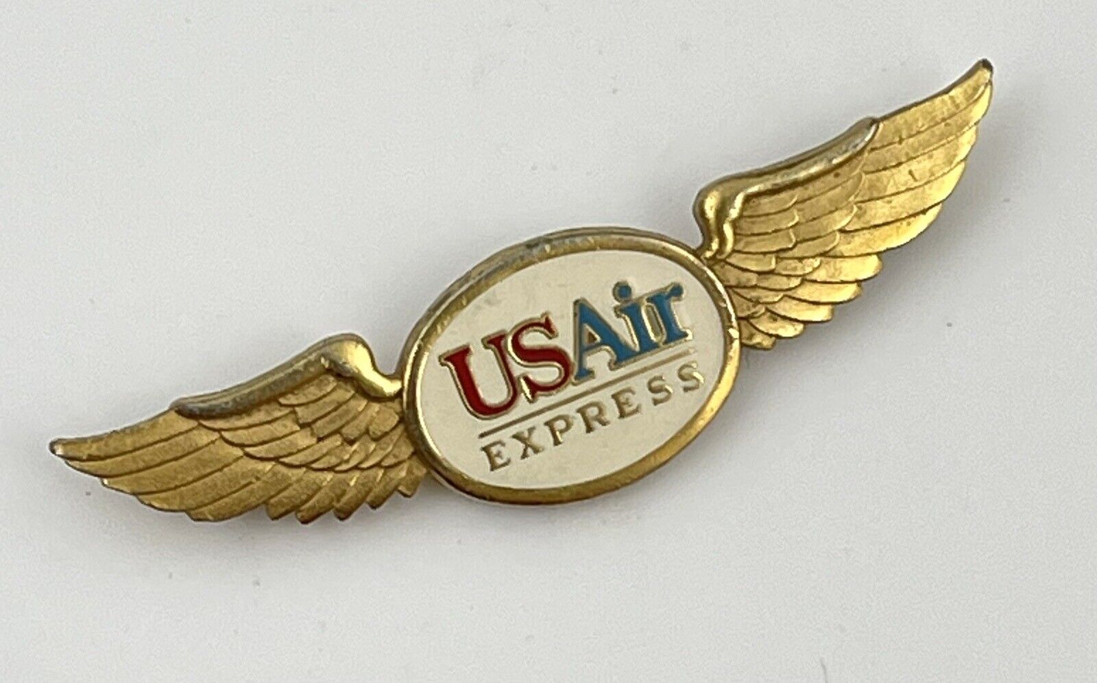 US Airways Air Express Airlines Aviation USAir Pilot Badge Pin Golden Wings