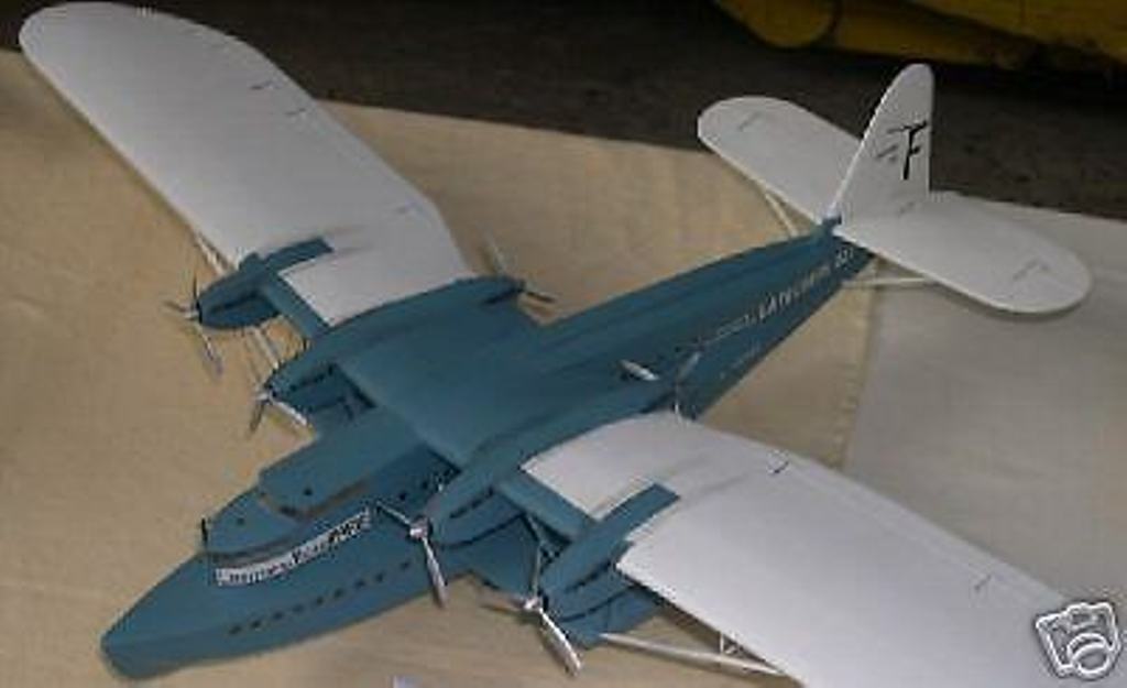 Latecoere L-521 Airplane Wood Model  New