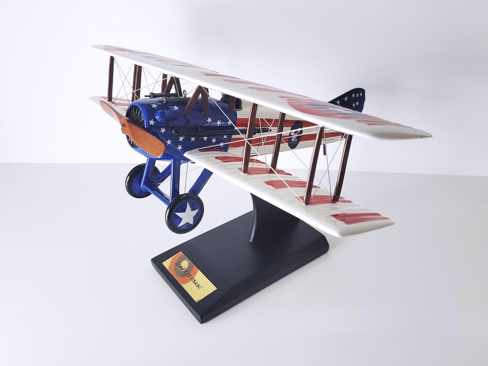 Spad XIII USAAC - 1:20 Wood Desktop Airplane