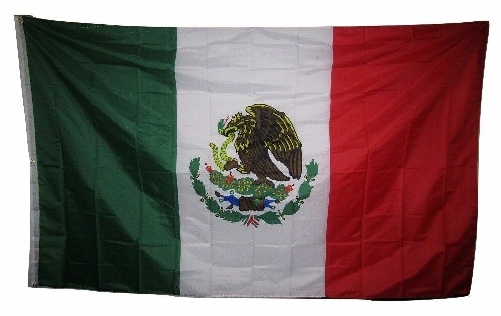 5'x8' Mexico Mexican Flag 5x8 Foot Flag Banner Large Fade Resistant Premium