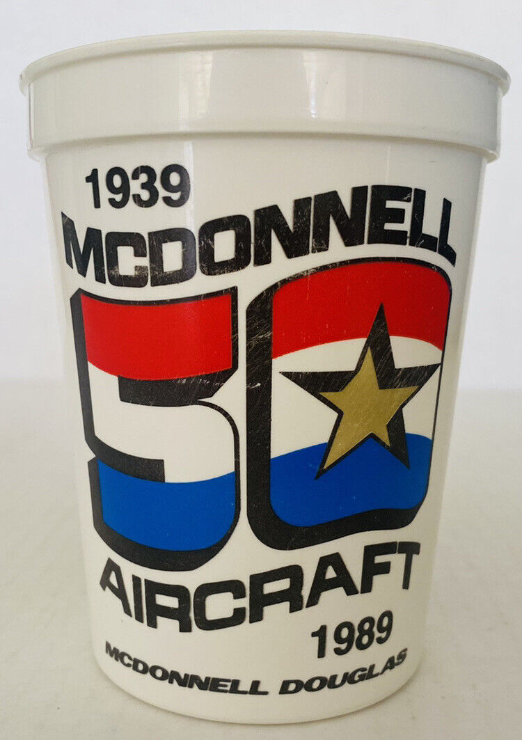 McDonnell Douglas 50th Anniversary Aviation Military Cup Made USA