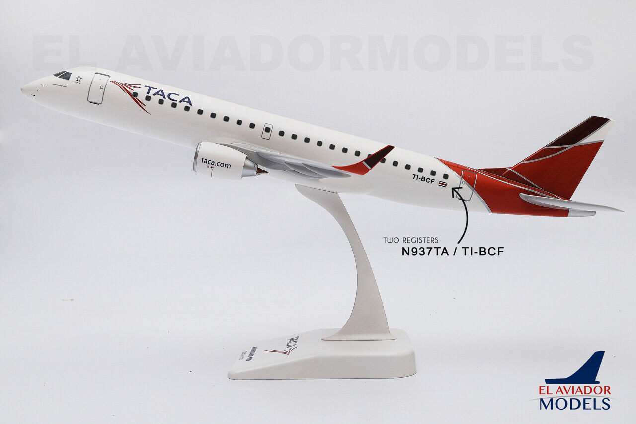 1:100 EAV Models Embraer E190 N937TA / TI-BCF TACA Airlines