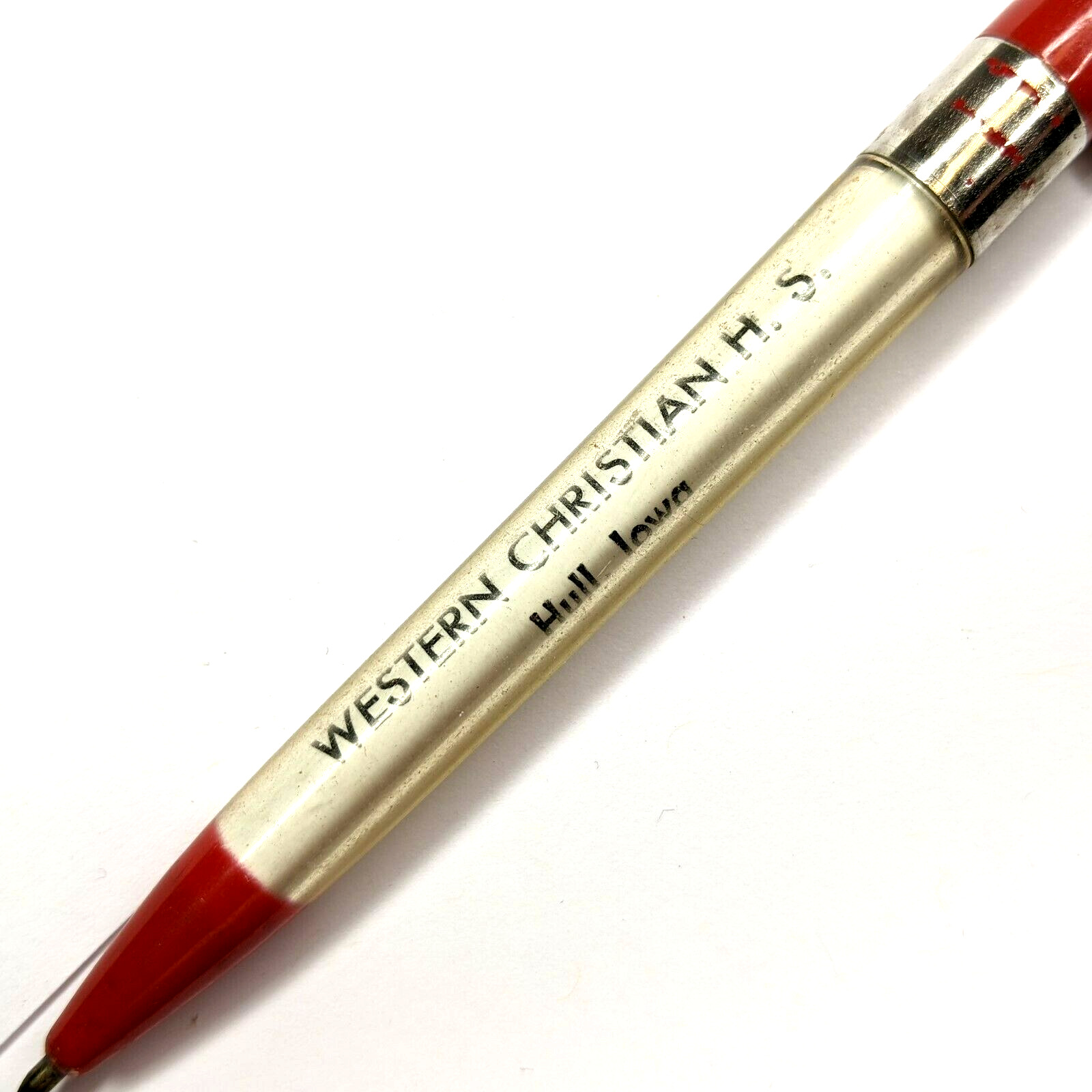 c1960s Hull, Iowa Western Christian H.S. Private High School Advertising Pen G35